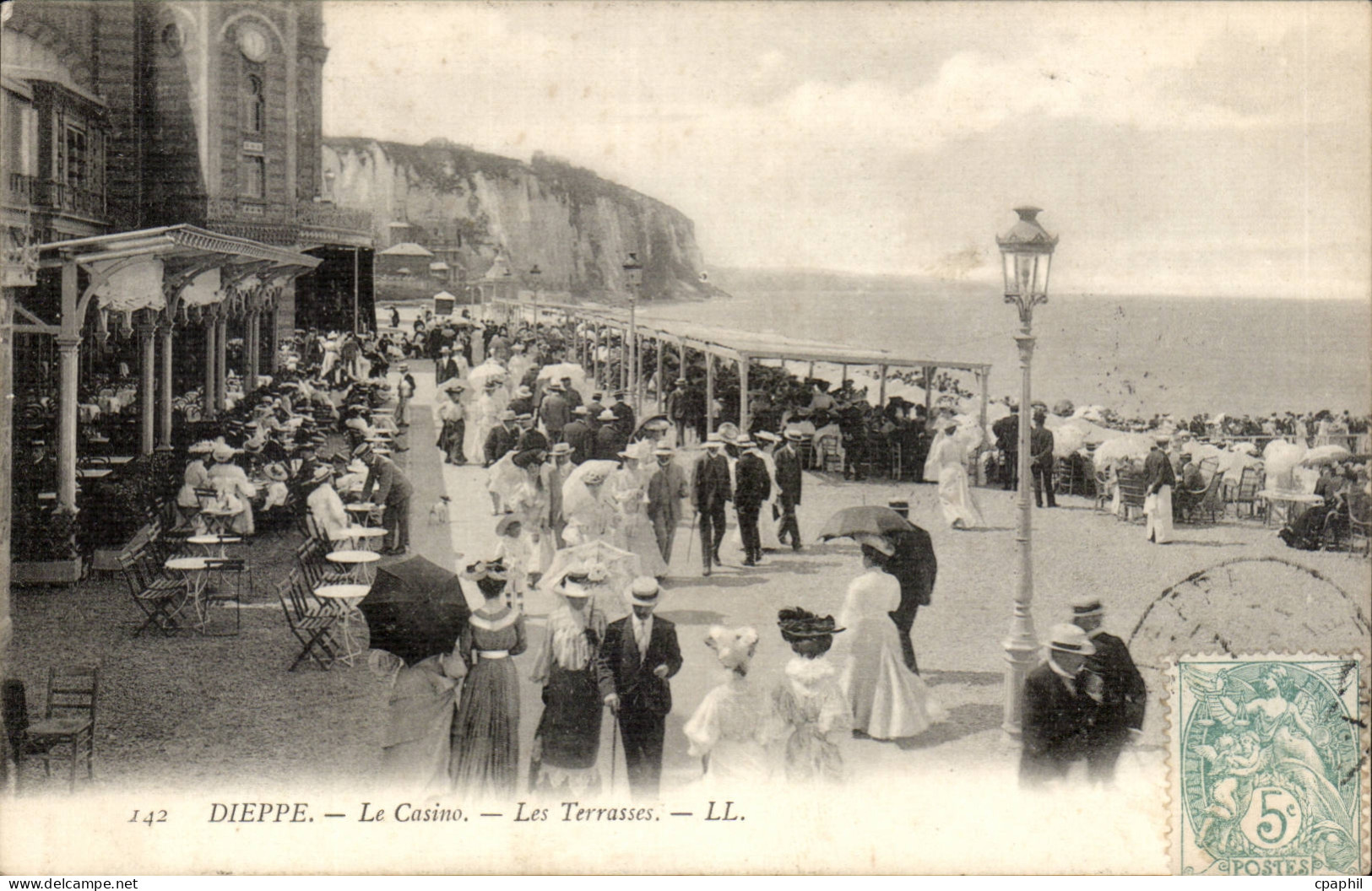 Dieppe - Le Casino - Les Terrasses CPA