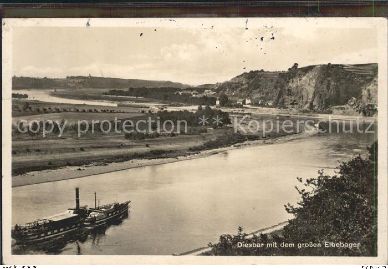Diesbar-Seusslitz mit grossen Elbebogen