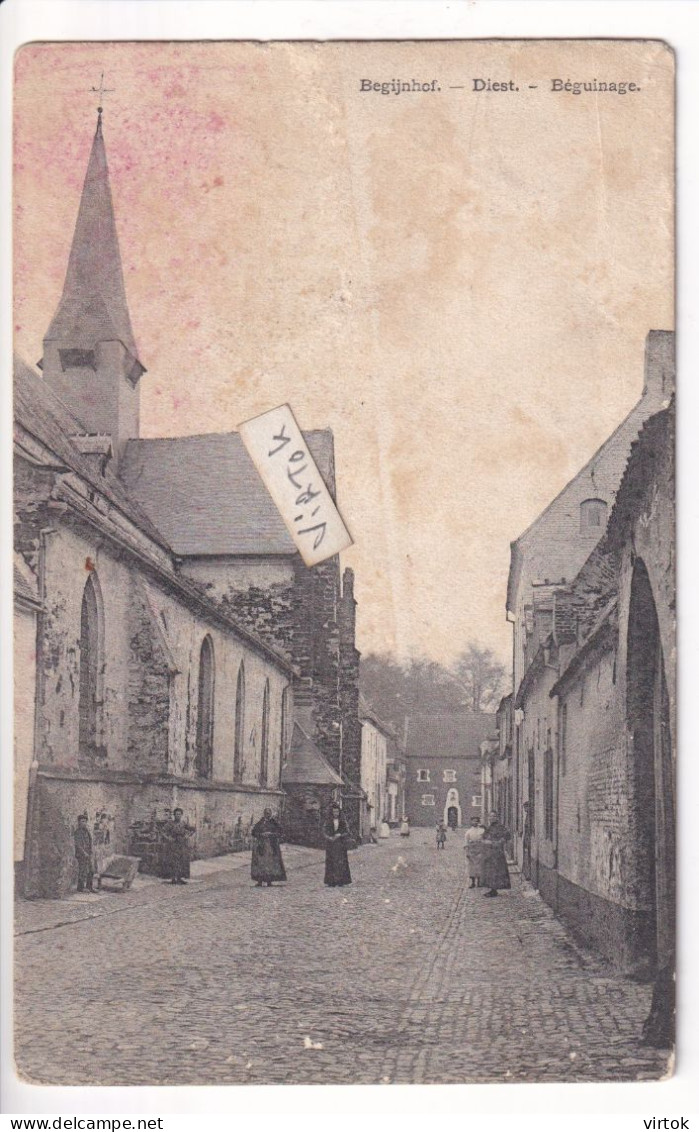 DIEST :  begijnhof  (  1909  met zegel )