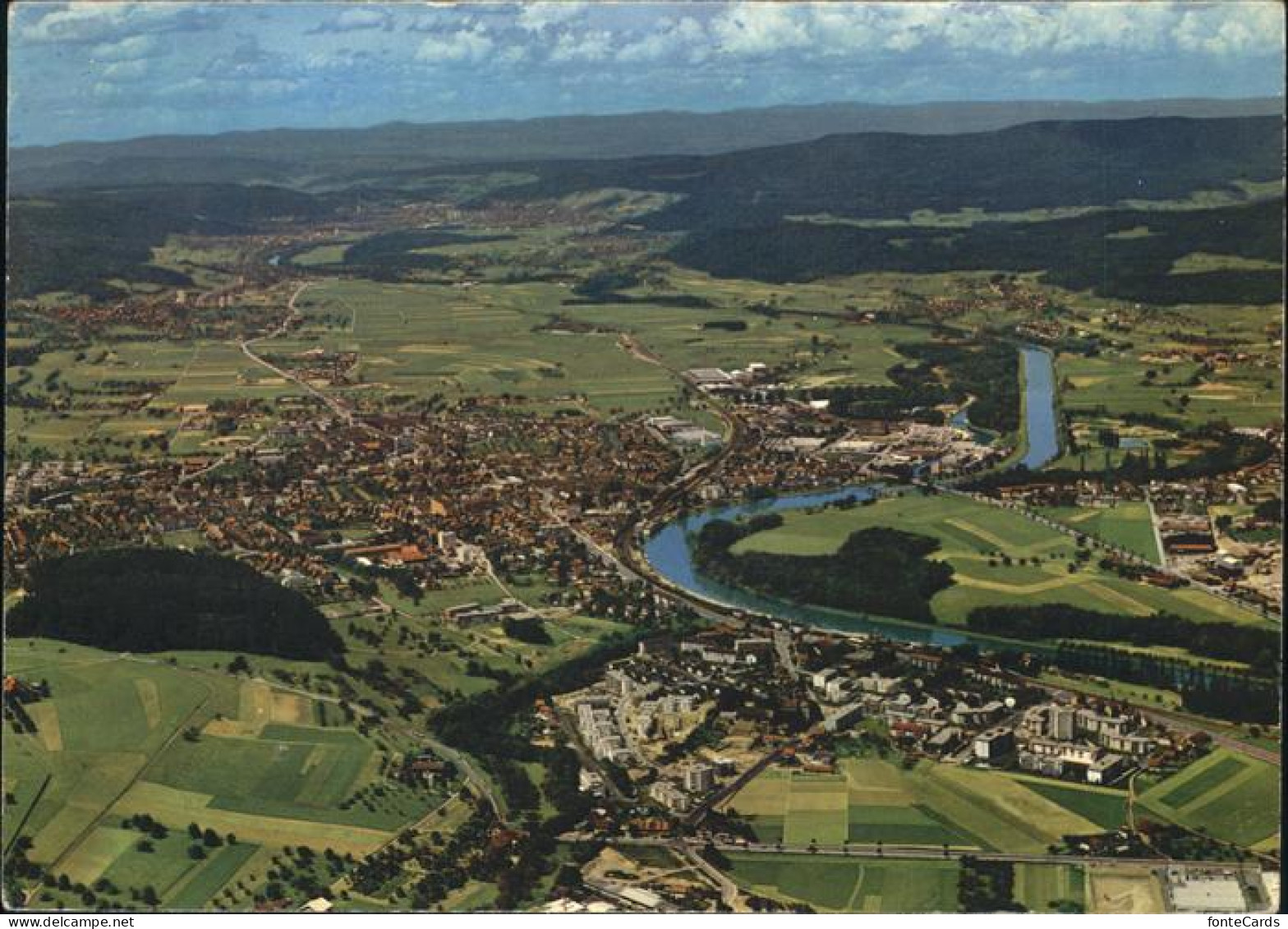 Dietikon Fliegeraufnahme Limmat Feldpost