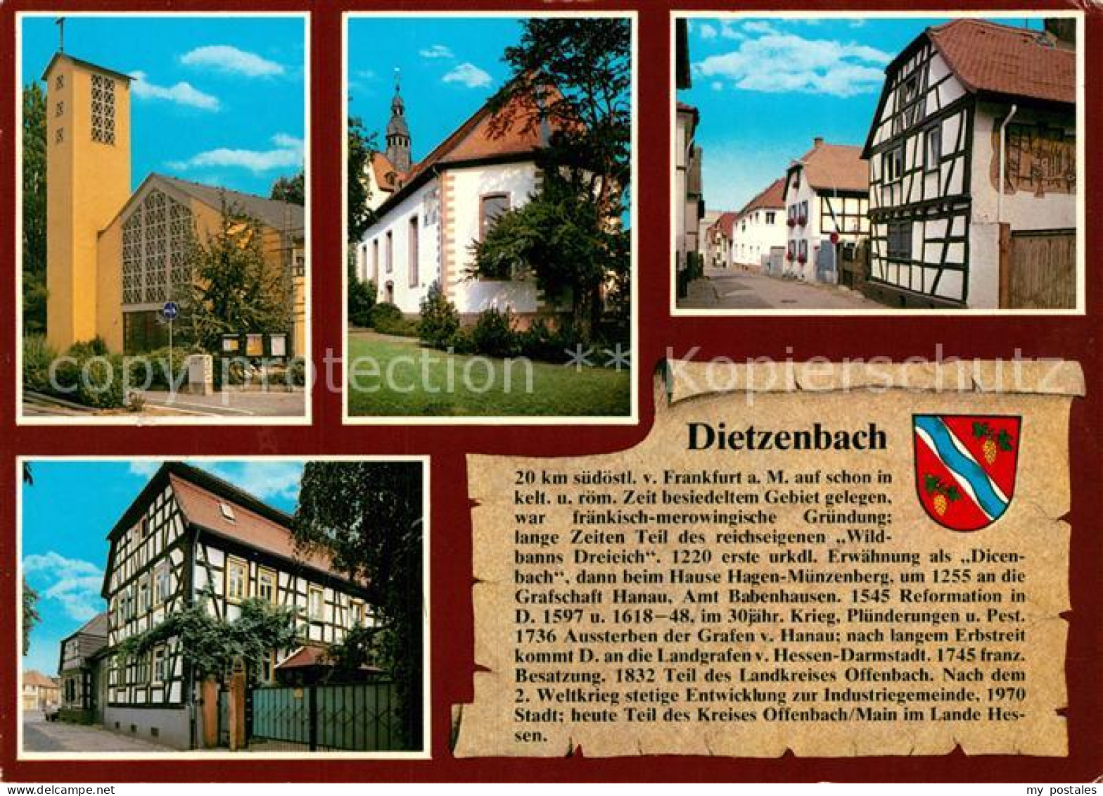 Dietzenbach St Martinkirche Ev Kirche Schaefergasse Altes Fachwerkhaus