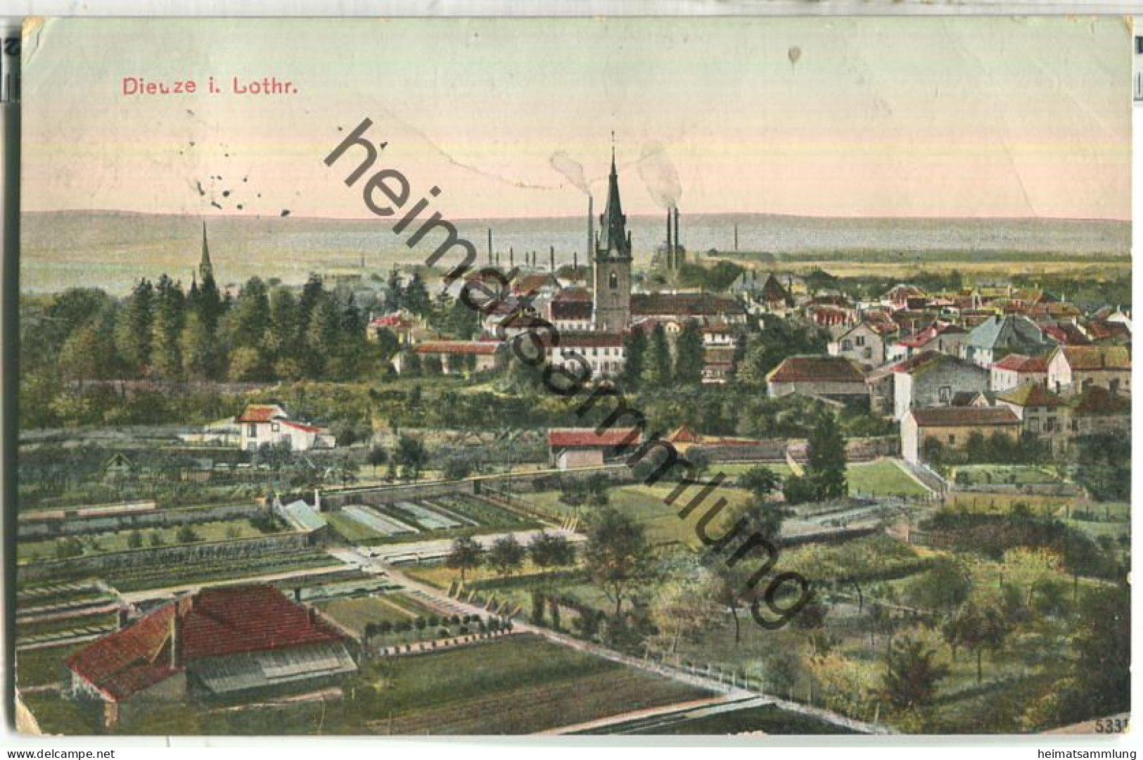 Dieuze - ohne Verlagsangaben - gel. 1913