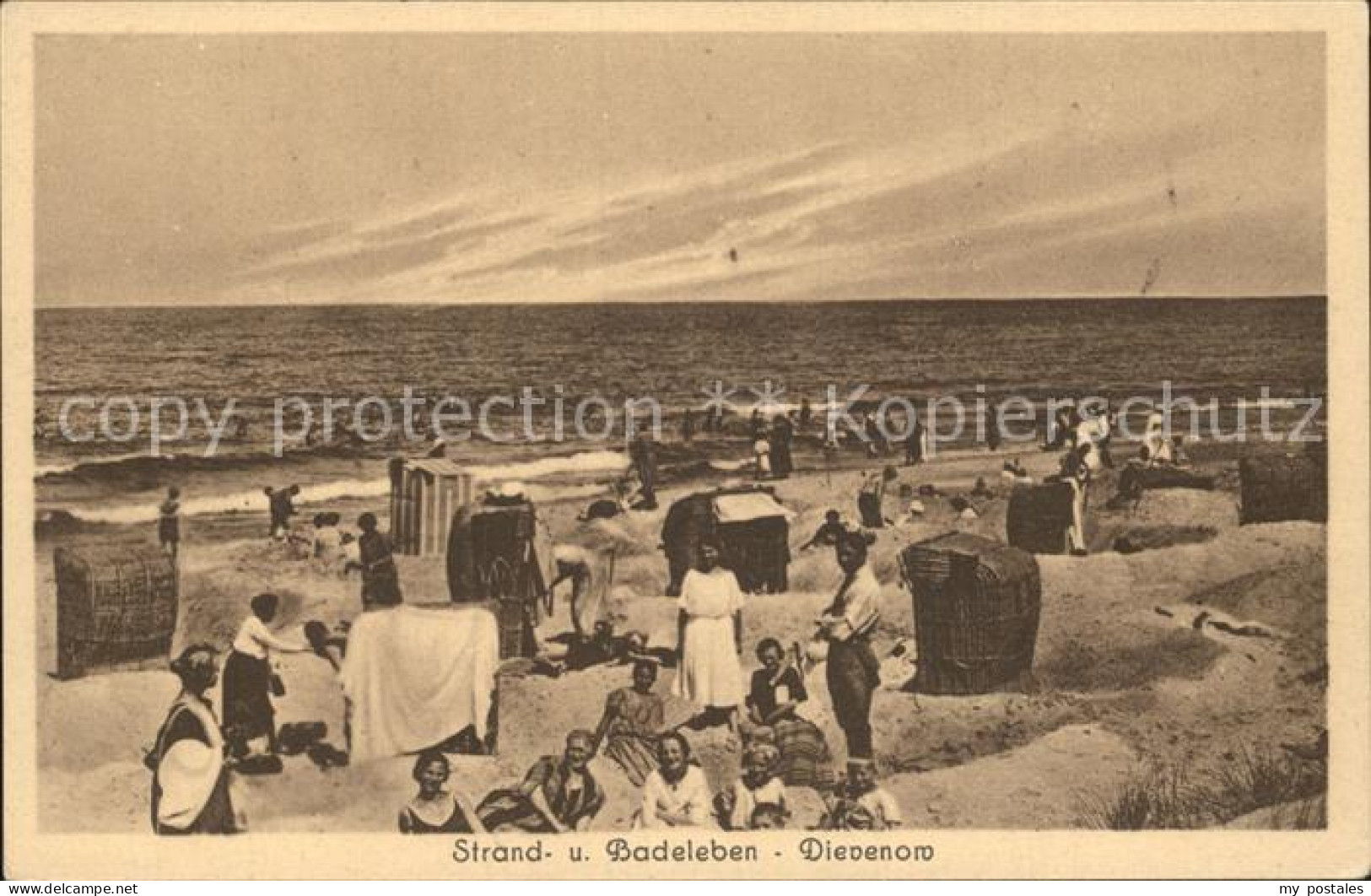 Dievenow Pommern Strandpartie