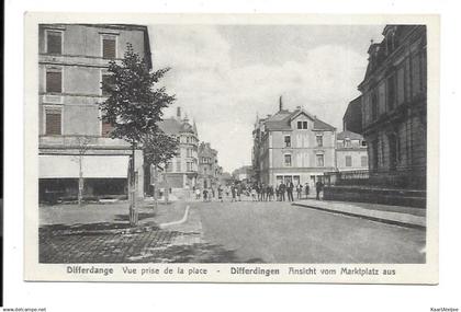 Differdange - Vue prise de la place.