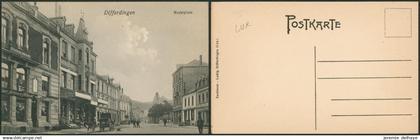 Carte postale - Differdingen / Differdange Marktplatz. Attelage