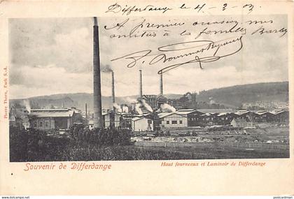 Luxembourg - DIFFERDANGE - Haut fourneaux et laminoir - Ed. Pierre Thorn