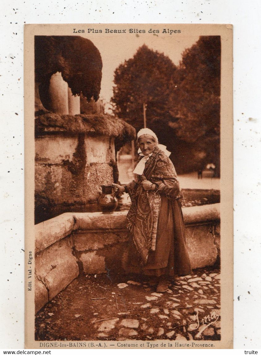 DIGNE COSTUME ET TYPE DE LA HAUTE-PROVENCE