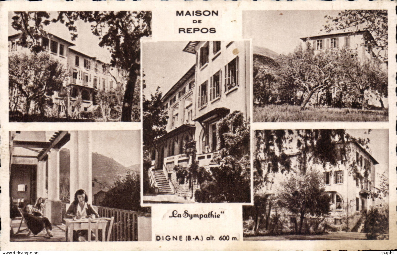 Digne - Maison de Repos - La Sympathie - CPA