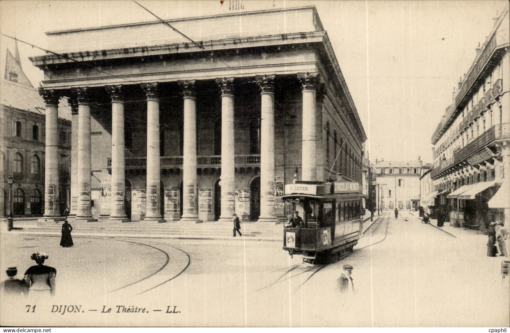 Dijon CPA Le theatre (tramway)