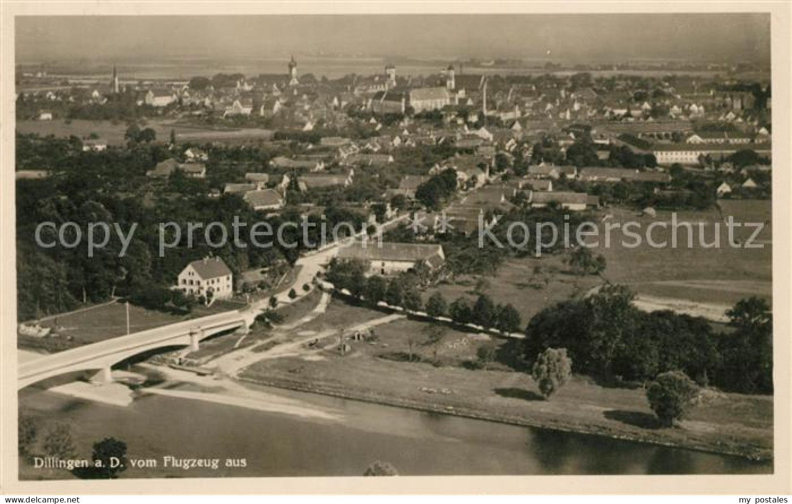 Dillingen Donau Fliegeraufnahme