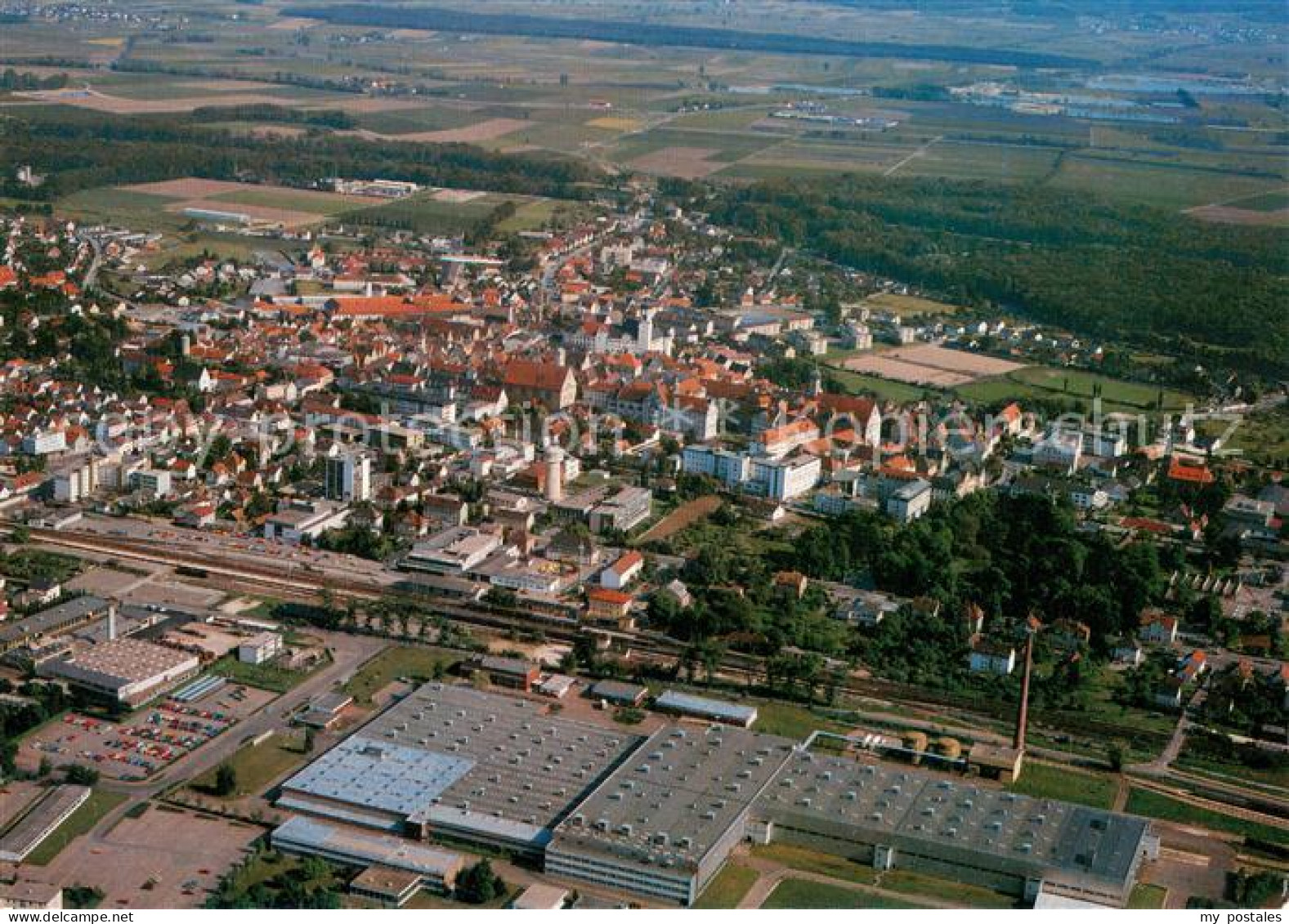Dillingen Donau Industriegebiet Fliegeraufnahme