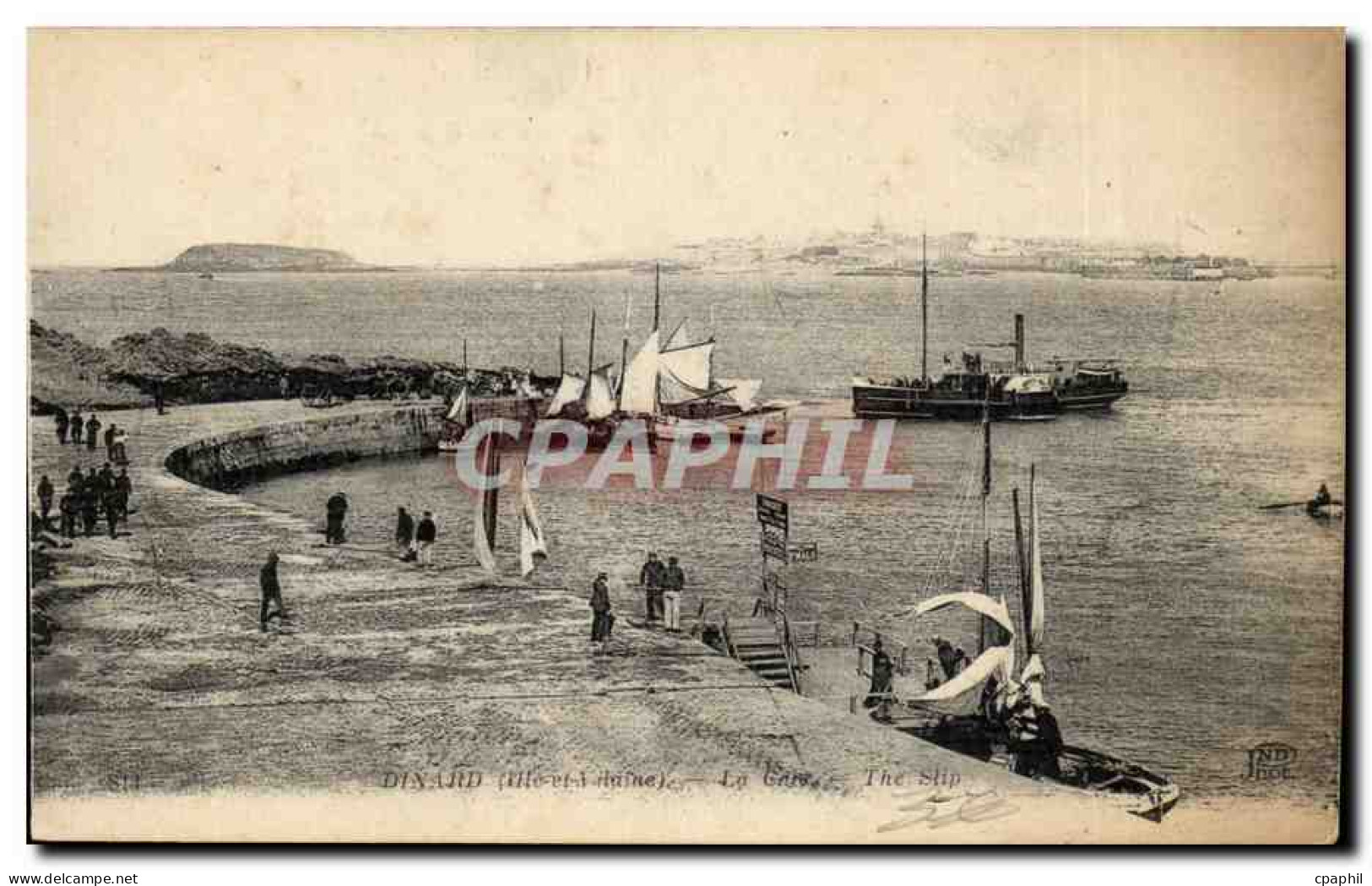 Dinard CPA La cote (bateau)