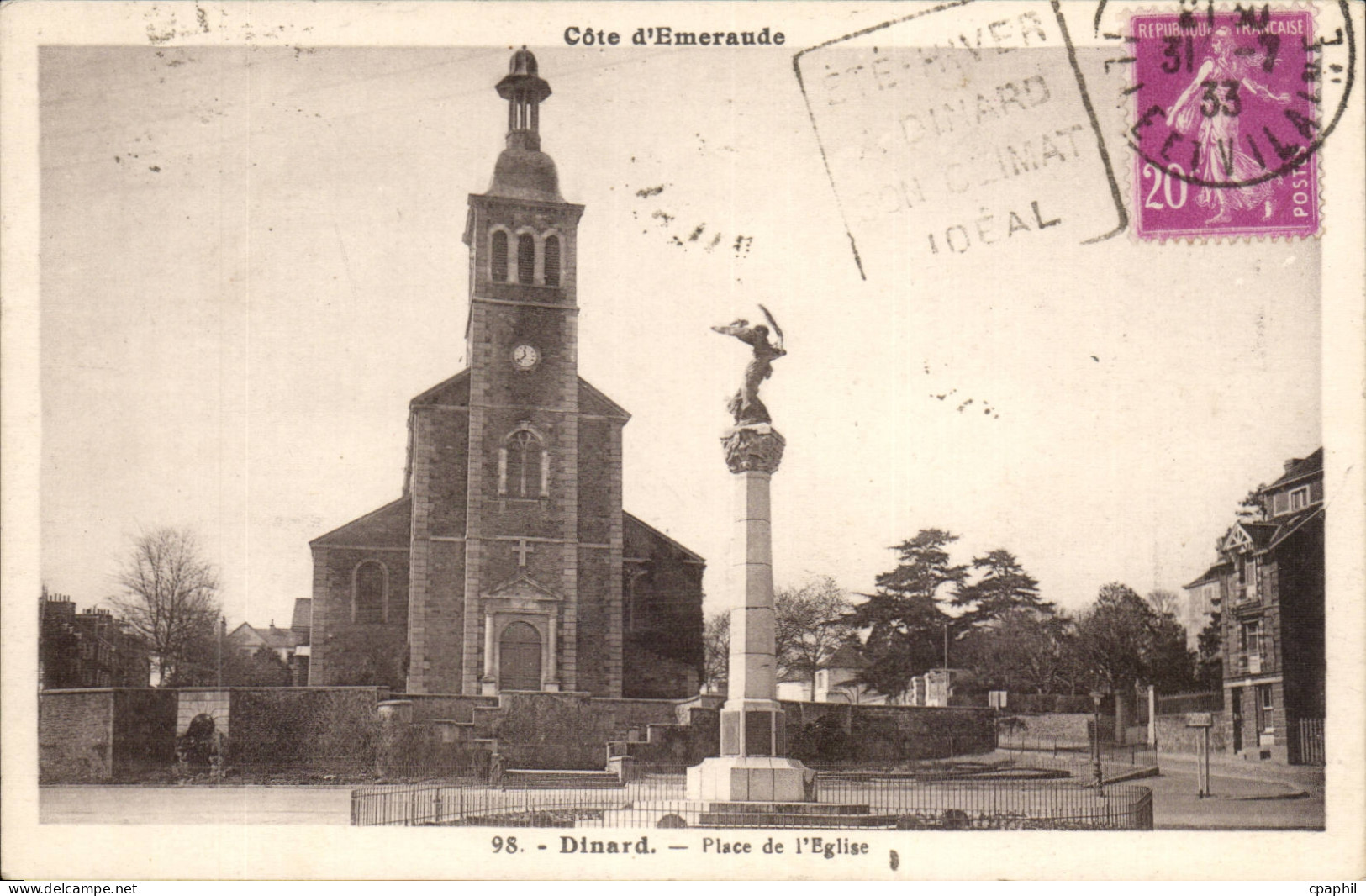 Dinard CPA Place de l'eglise