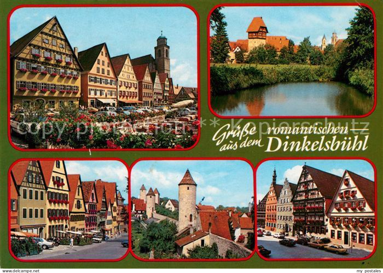 Dinkelsbuehl Fachwerkhaeuser