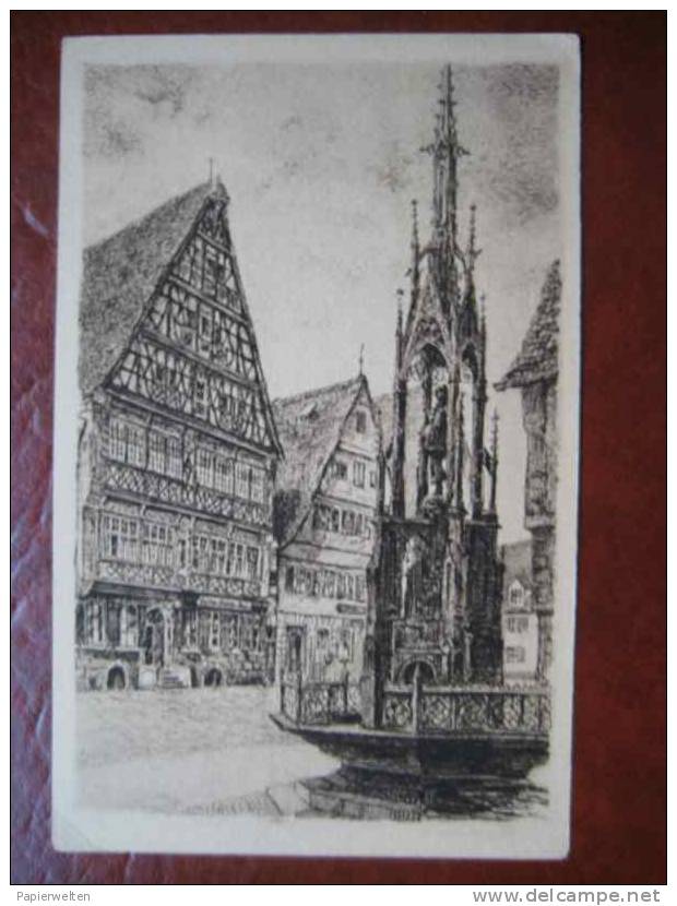 Dinkelsbühl - Künstlerkarte Deutsches Haus