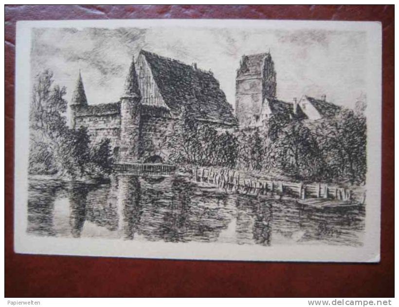 Dinkelsbühl - Künstlerkarte Stadtmühle