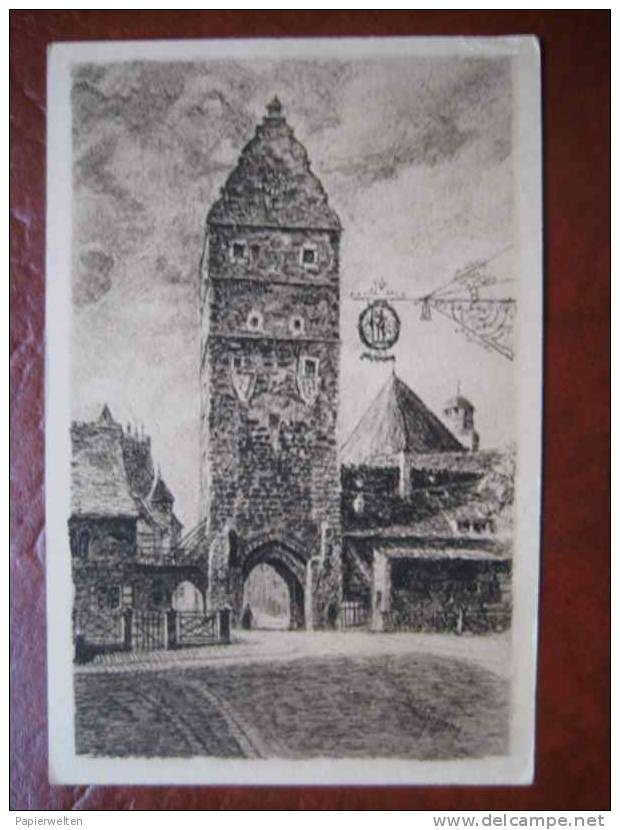 Dinkelsbühl - Künstlerkarte Wörnitztor