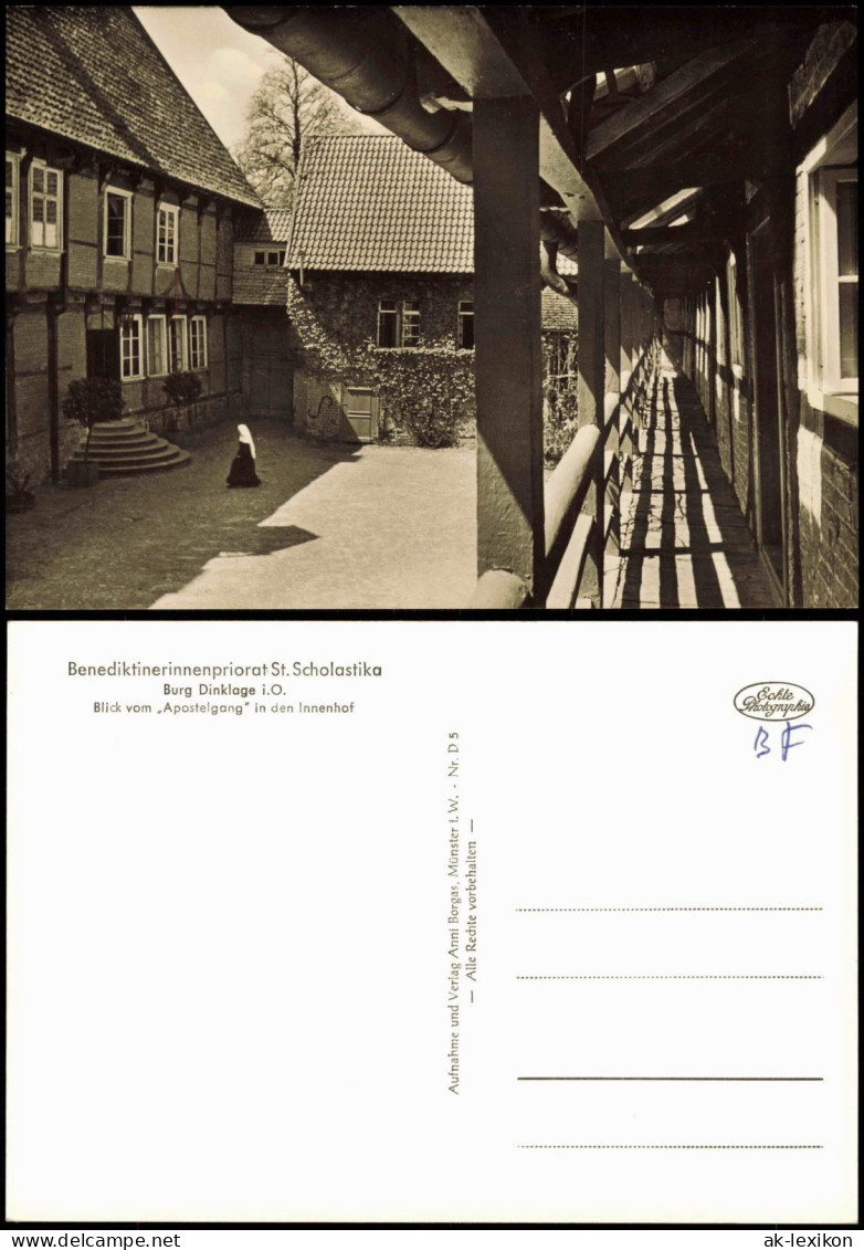 Dinklage Ortsansicht Benediktinerinnenpriorat St. Scholastika 1960
