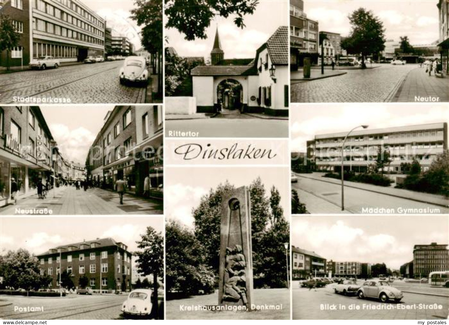 Dinslaken Stadtsparkasse Neuestrasse Postamt Rittertor Kreihausanlagen Denkmal N
