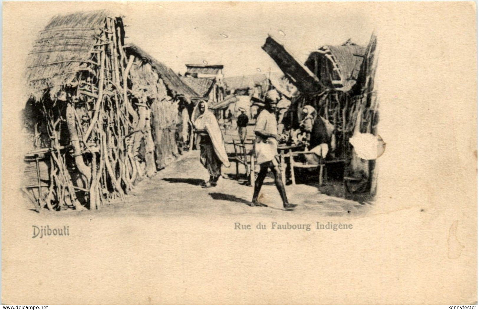 Djibouti - Rue du Faubourg indigene