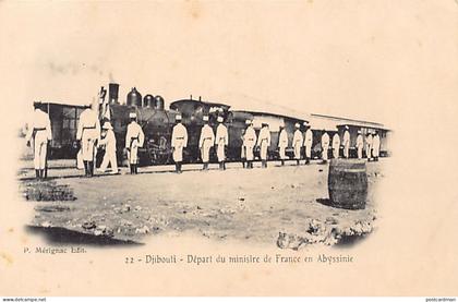 Djibouti - Départ de l'Ambassadeur de France en Abyssinie - Chemin de fer franco-ethiopien - Ed. P. Mérignac 22