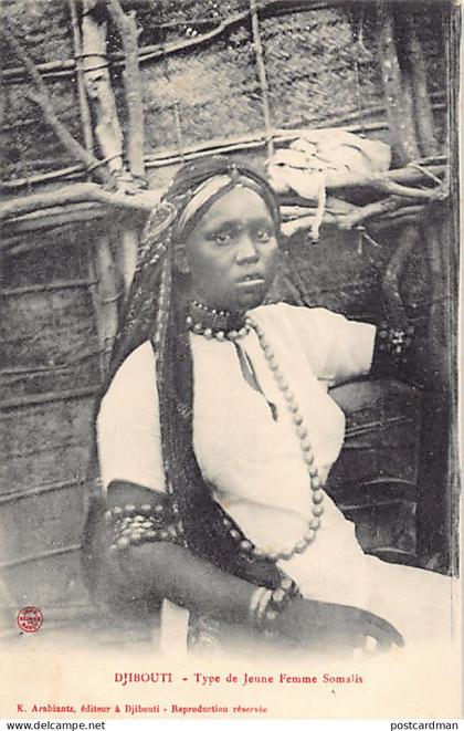 Djibouti - Type de jeune femme somalie - Ed. K. Arabiantz