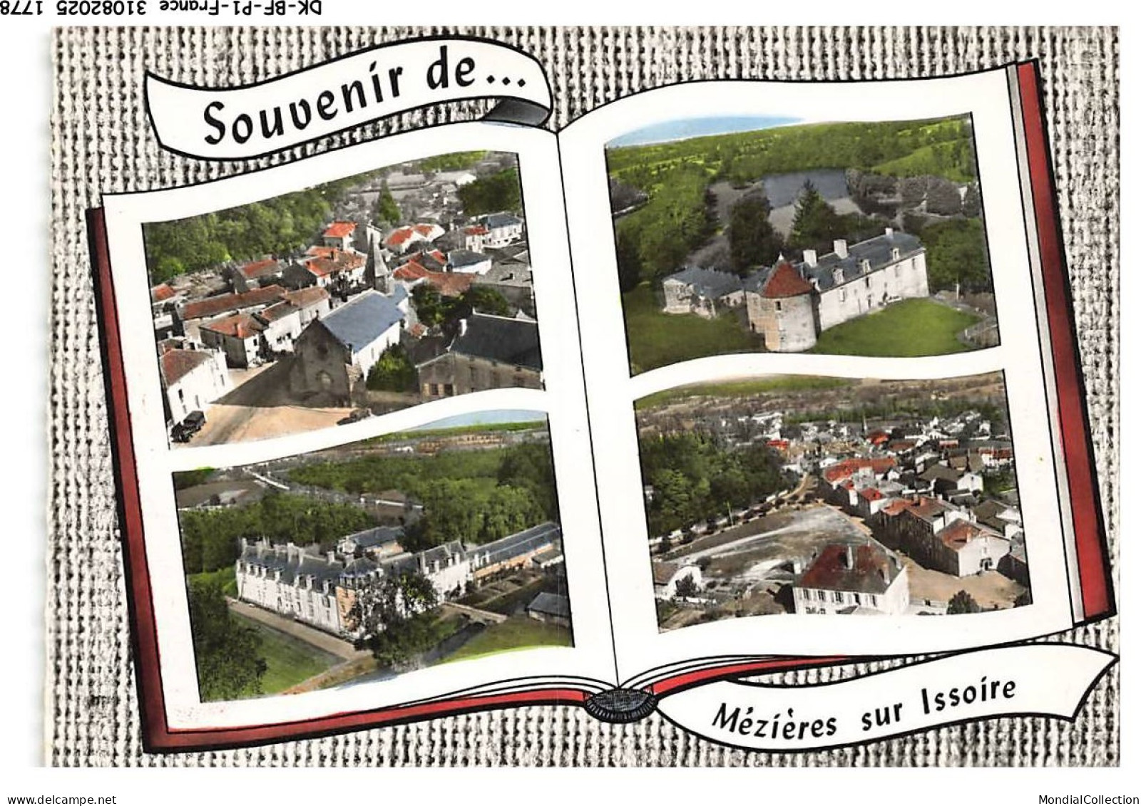 DK-BFP1-0890-87 - MEZIERE-SUR-ISSOIRE - L'église - Chateau de la cote - Chateau du fraisse - Vue générale