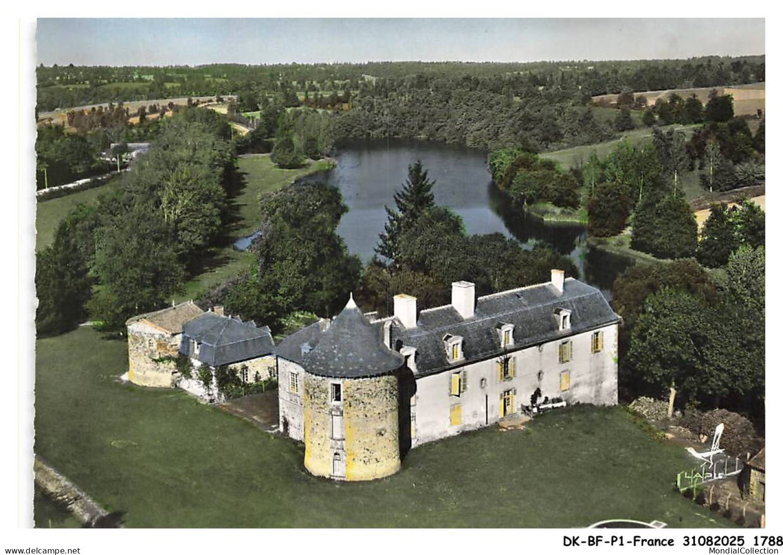 DK-BFP1-0895-87 - MEZIERE-SUR-ISSOIRE - En avion au-dessus - Chateau de la cote