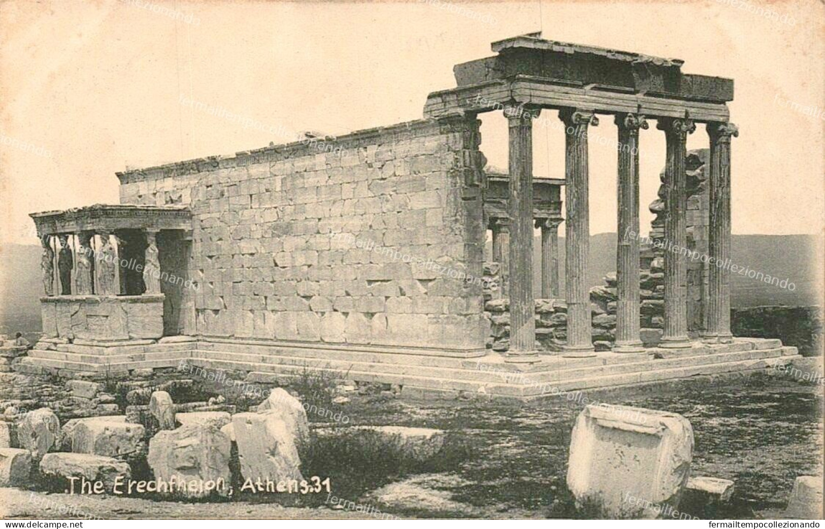 dn110 cartolina cpa atene athenes grecia greece grece