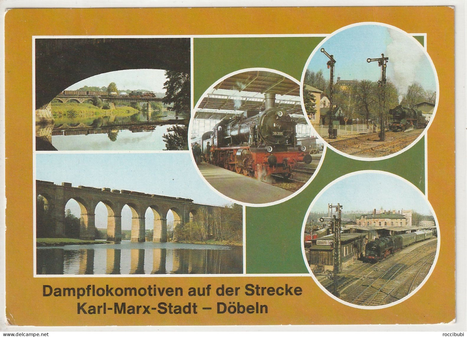 Döbeln, Hauptbahnhof, Dampflokomotiven auf der Strecke Karl-Marx-Stadt nach Döbeln