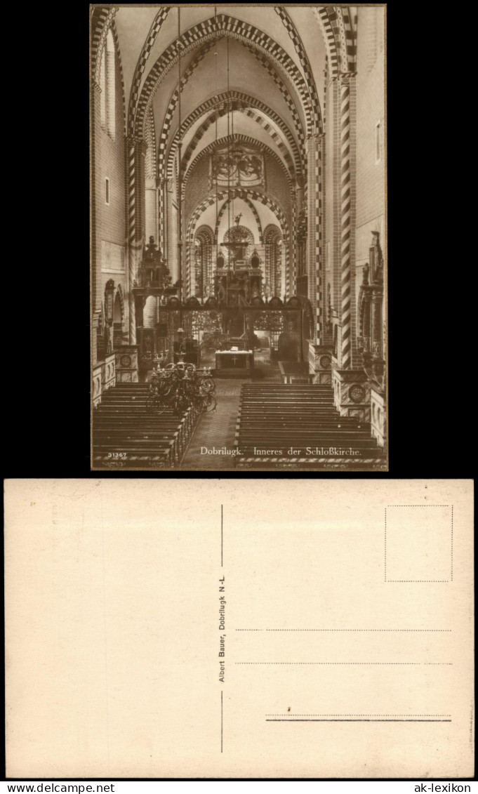 Doberlug-Kirchhain Dobrilugk Dobrilugk Inneres der Schloßkirche 1920