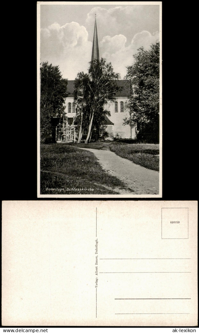 Doberlug-Kirchhain Dobrilugk Partie an der Kirche Schlosskirche 1930