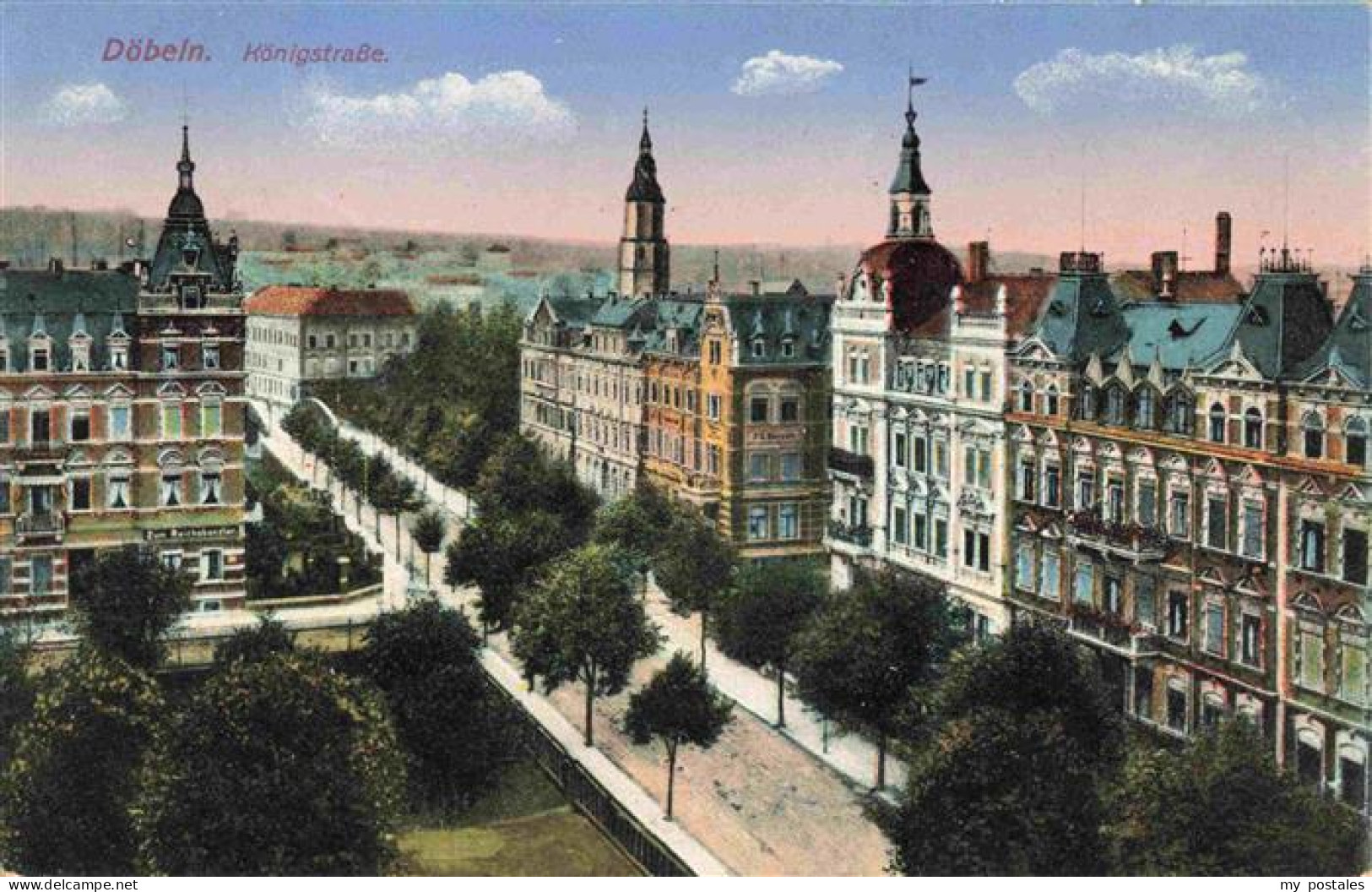 Doebeln Sachsen Koenigstrasse Feldpost