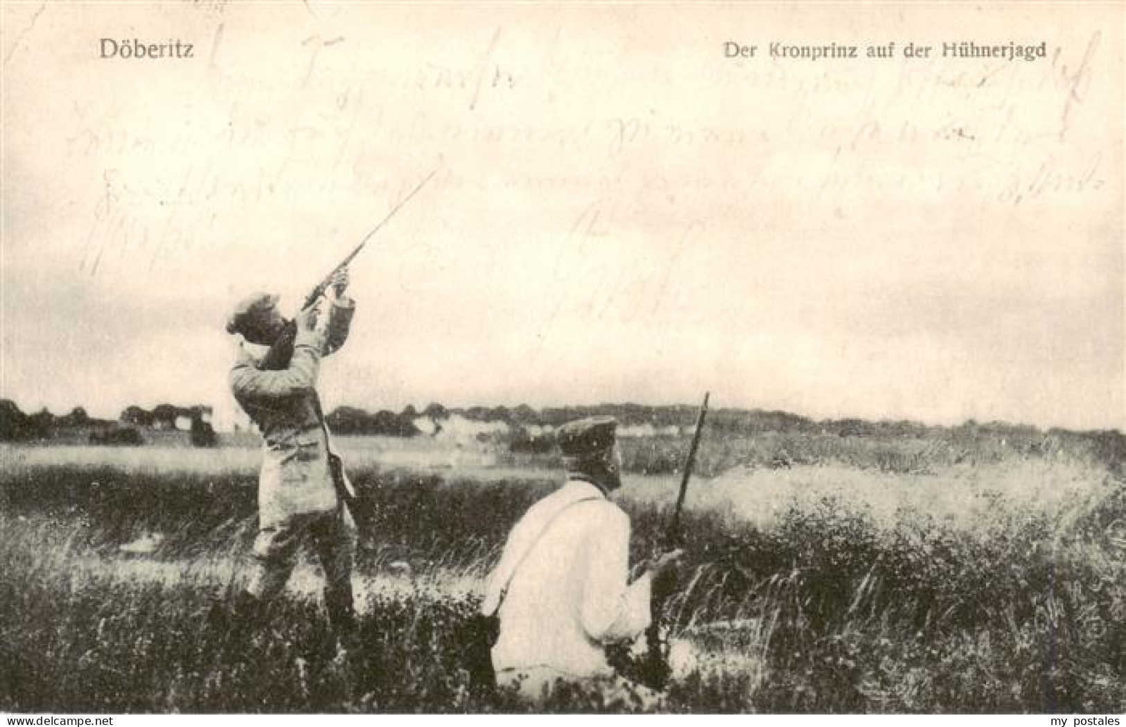 Doeberitz-Dallgow Der Kronprinz auf der Huehnerjagd