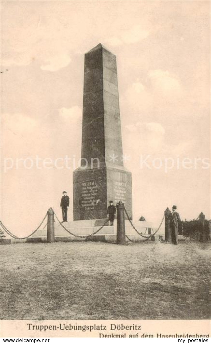 Doeberitz Truppenuebungsplatz Denkmal auf dem Hasenheidenberg