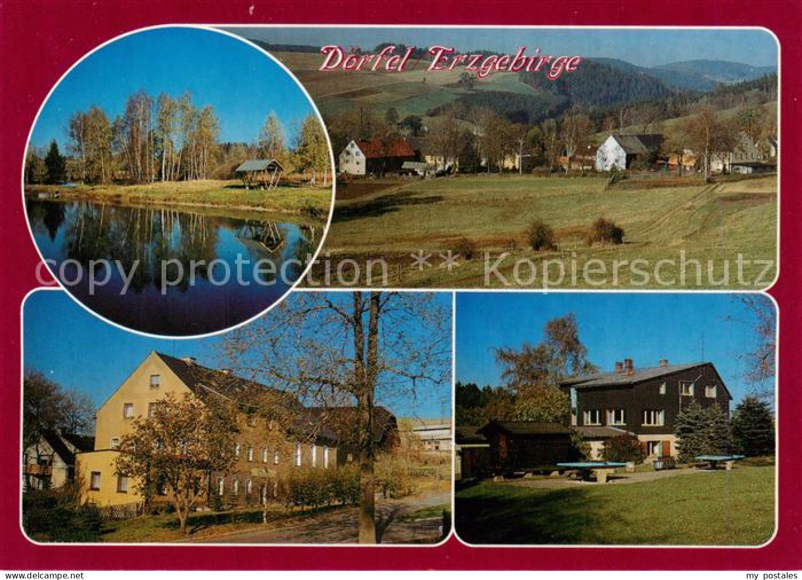 Doerfel Schlettau Erzgebirge Naturschutzgebiet Hirschwiese Zschopautal Touristen