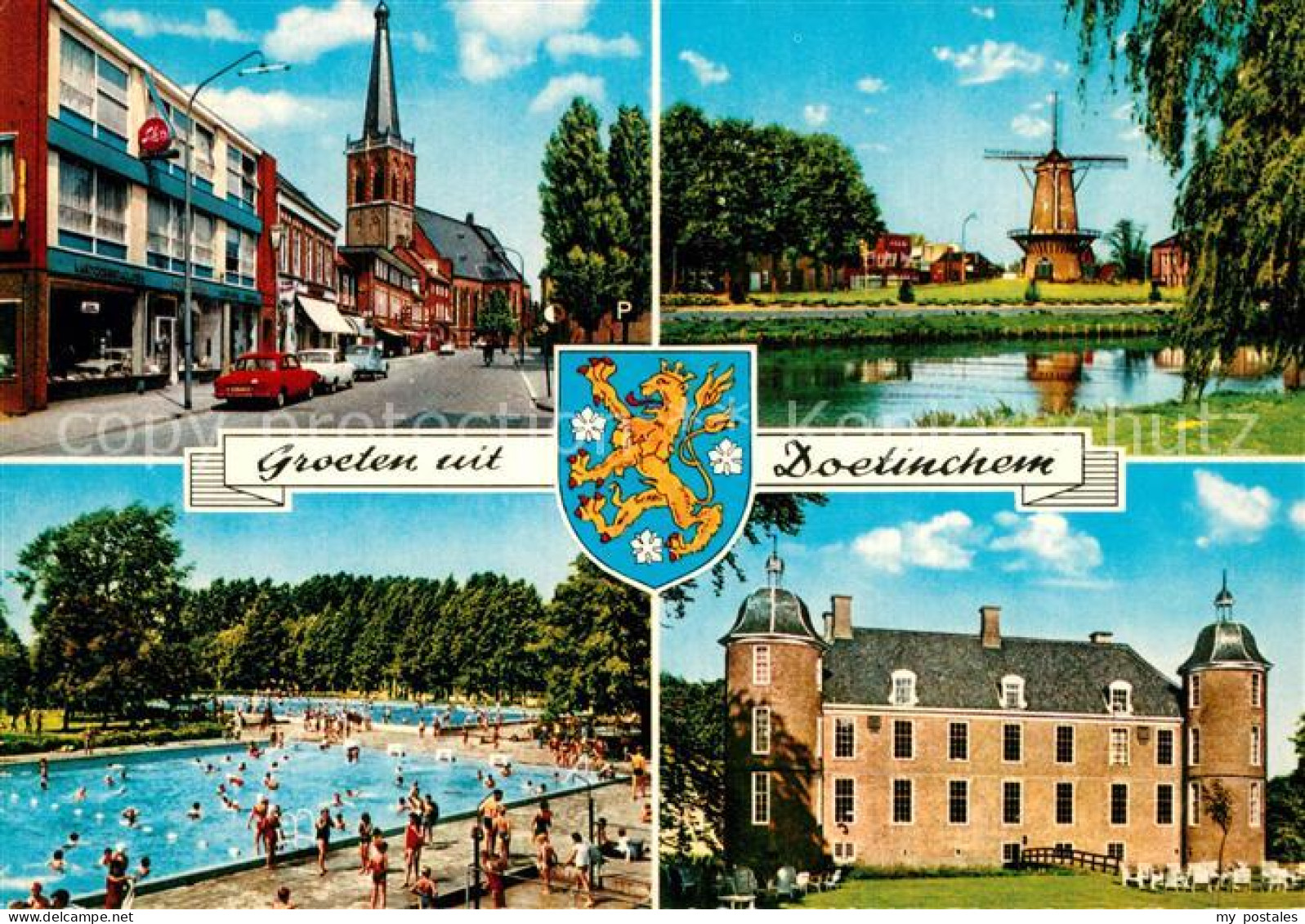 Doetinchem Innenstadt Kirche Windmuehle Schloss Freibad