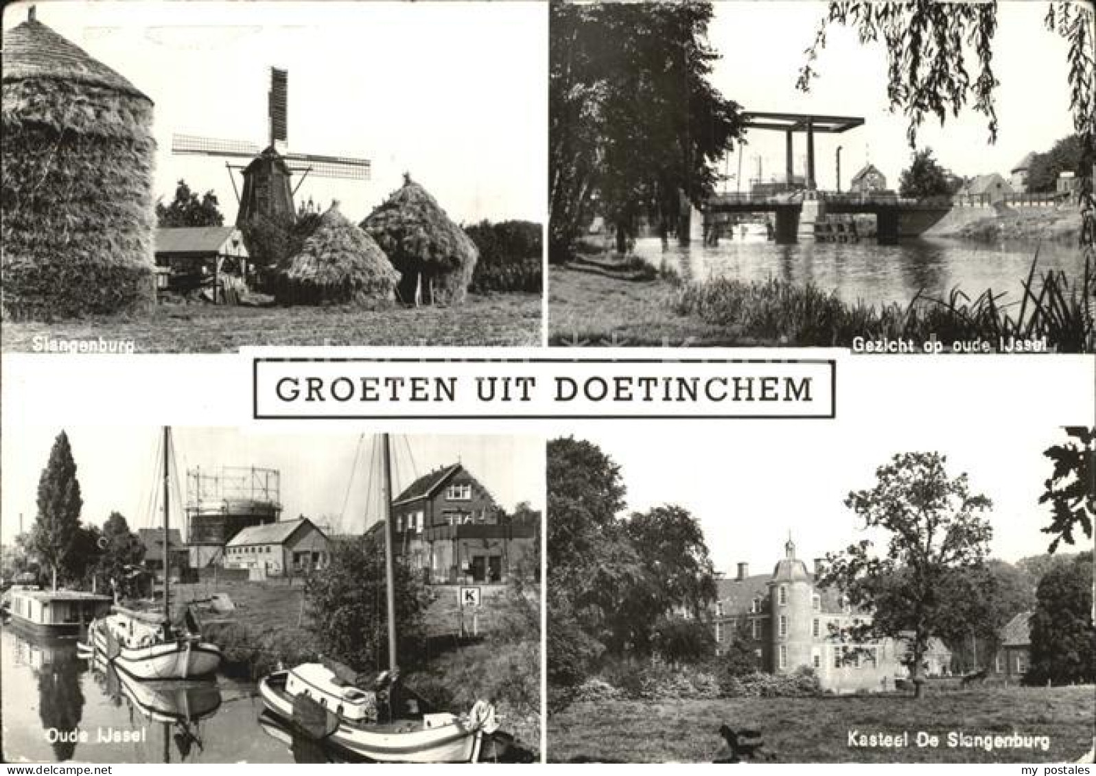 Doetinchem Slangenburg Kasteel Oude IJssel Gezicht op Oude IJssel