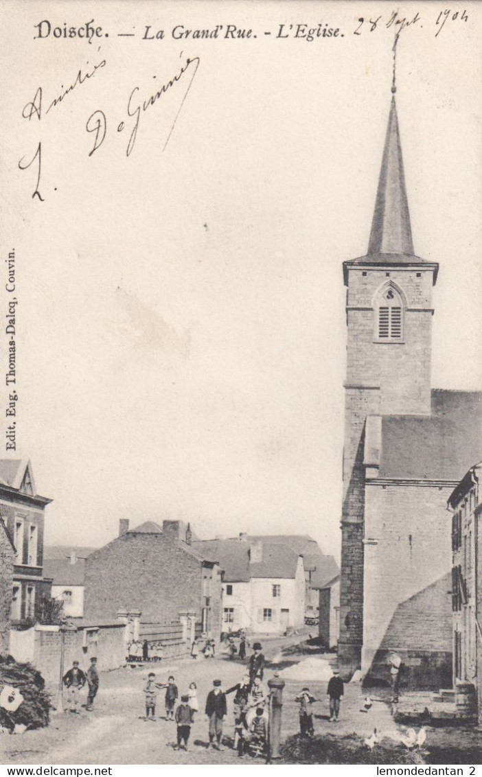 Doische - La Grand' Rue - L'Eglise