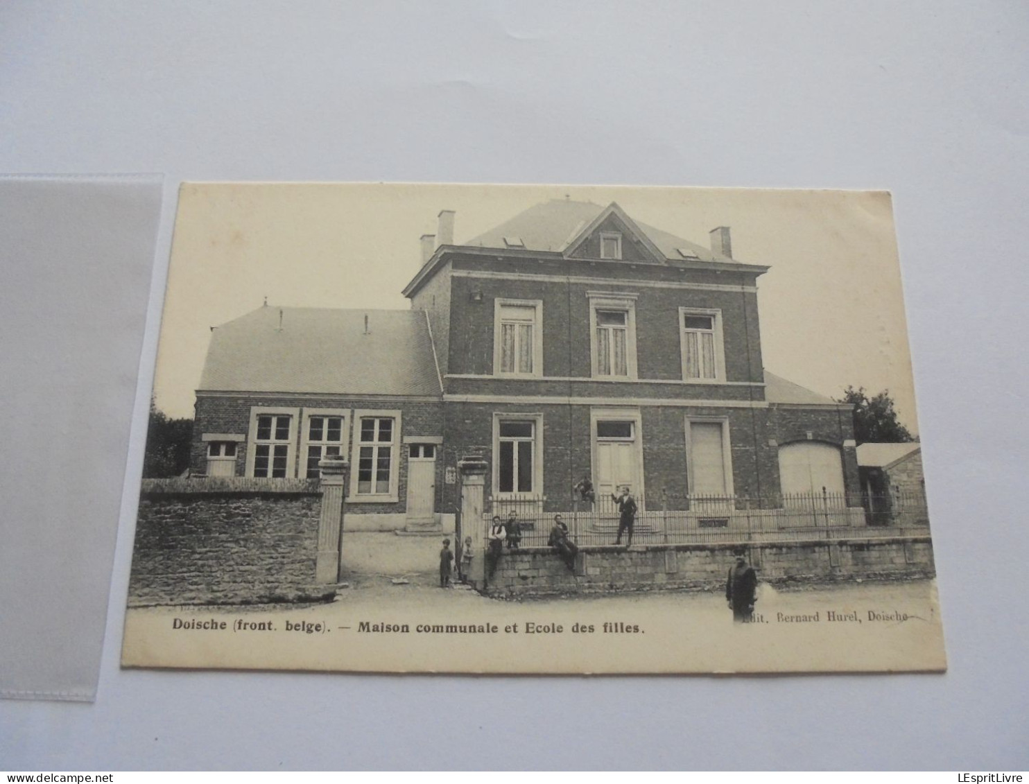 DOISCHE Maison Communale et Ecole des Filles Animée Editions Bernard Hurel Carte Postale Précurseur CP PK AK