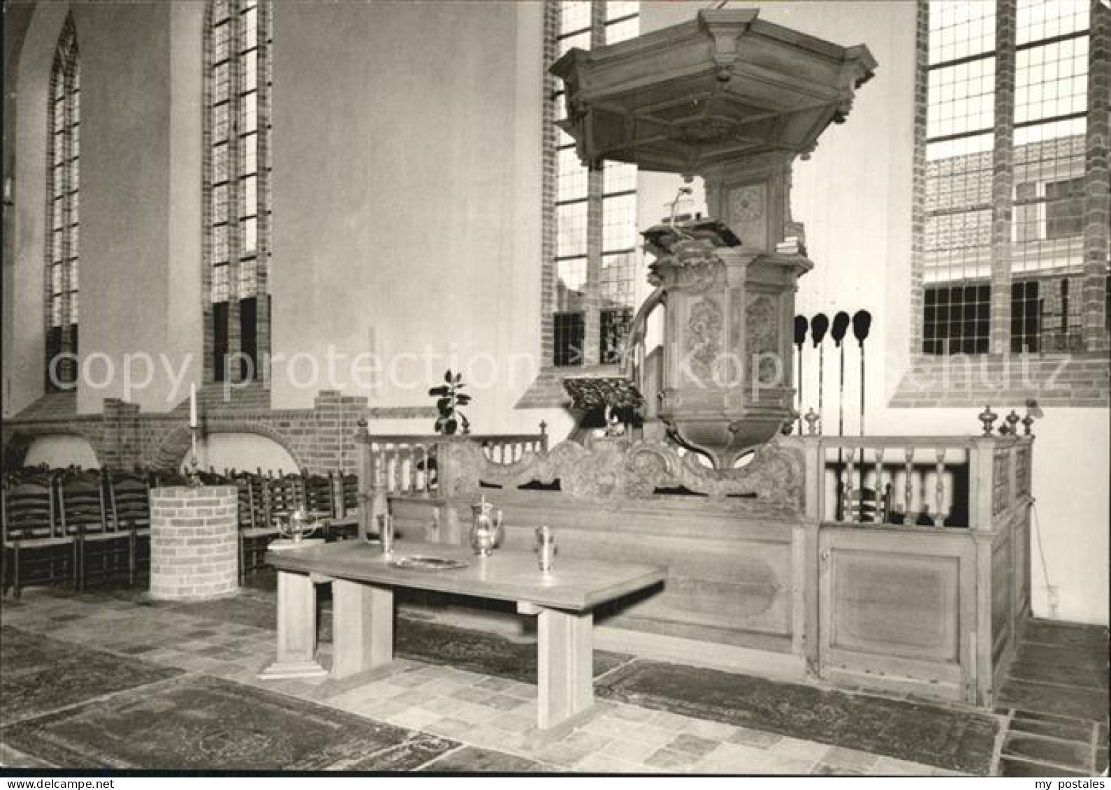 Dokkum Martinuskerk Preekstoel anno 1715 Kirche Predigtstuhl