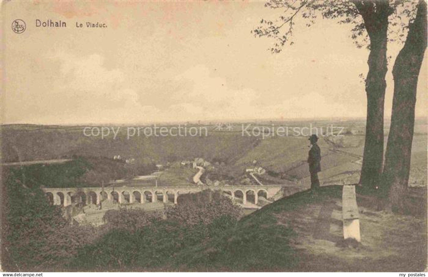 Dolhain Limbourg Belgie Panorama Viaduc Feldpost