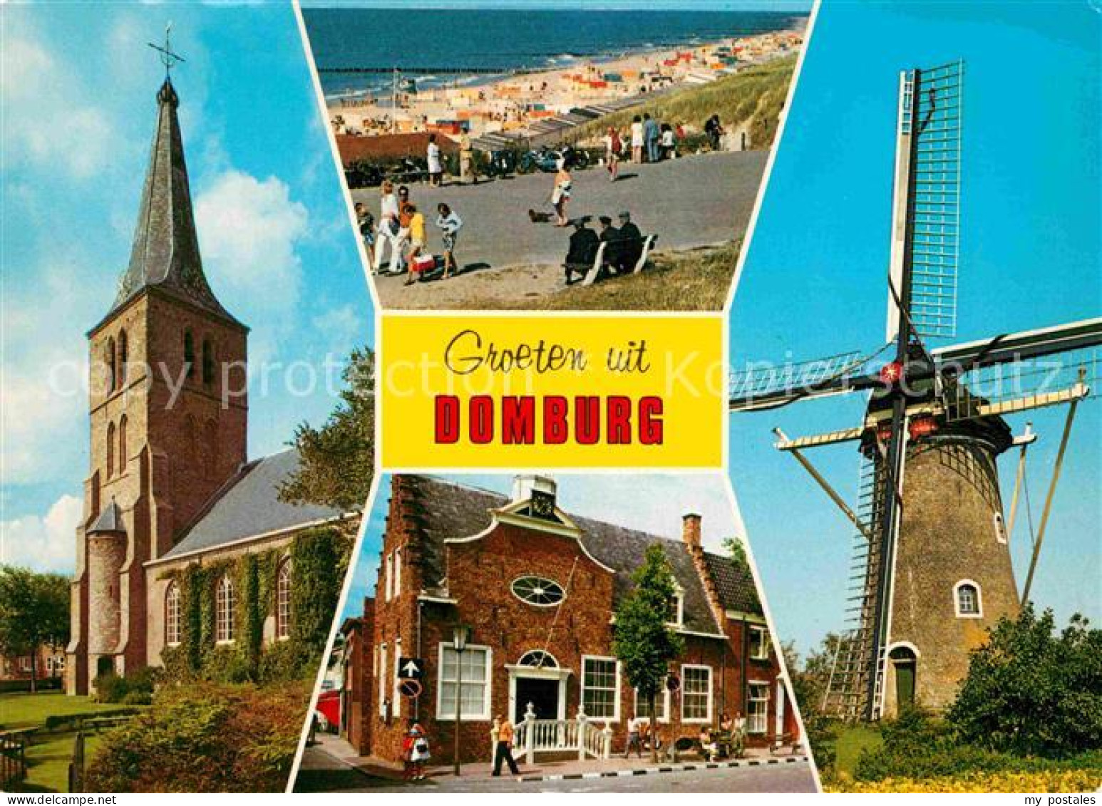 Domburg Windmuehle Kirche