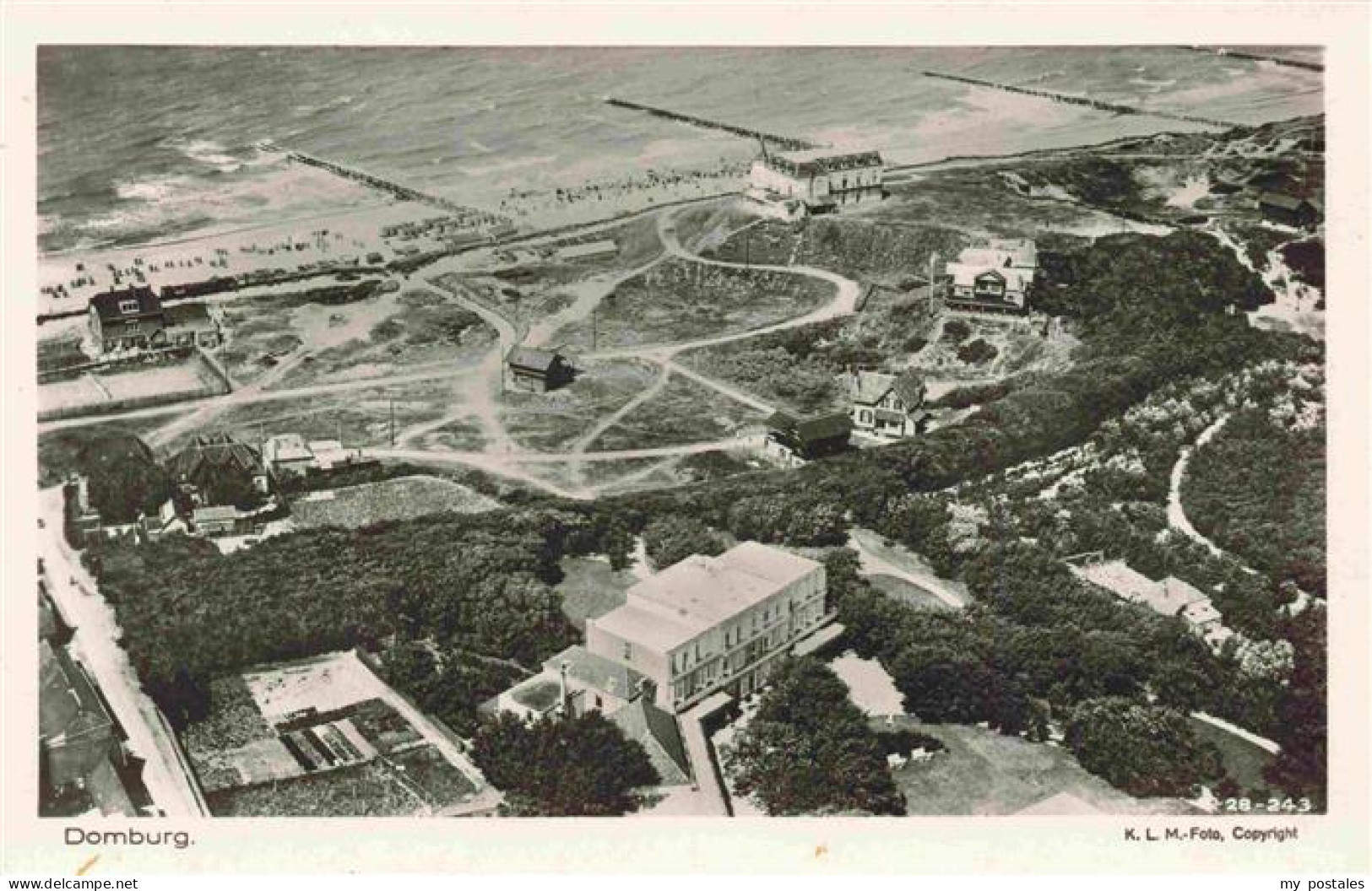 Domburg Zeeland NL Fliegeraufnahme