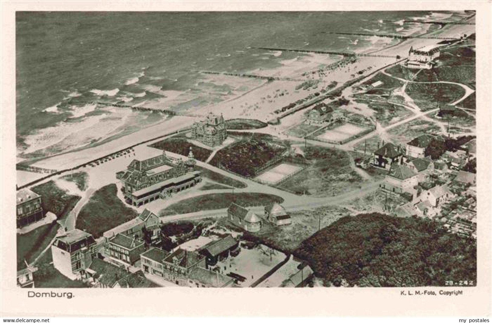 Domburg Zeeland NL Fliegeraufnahme