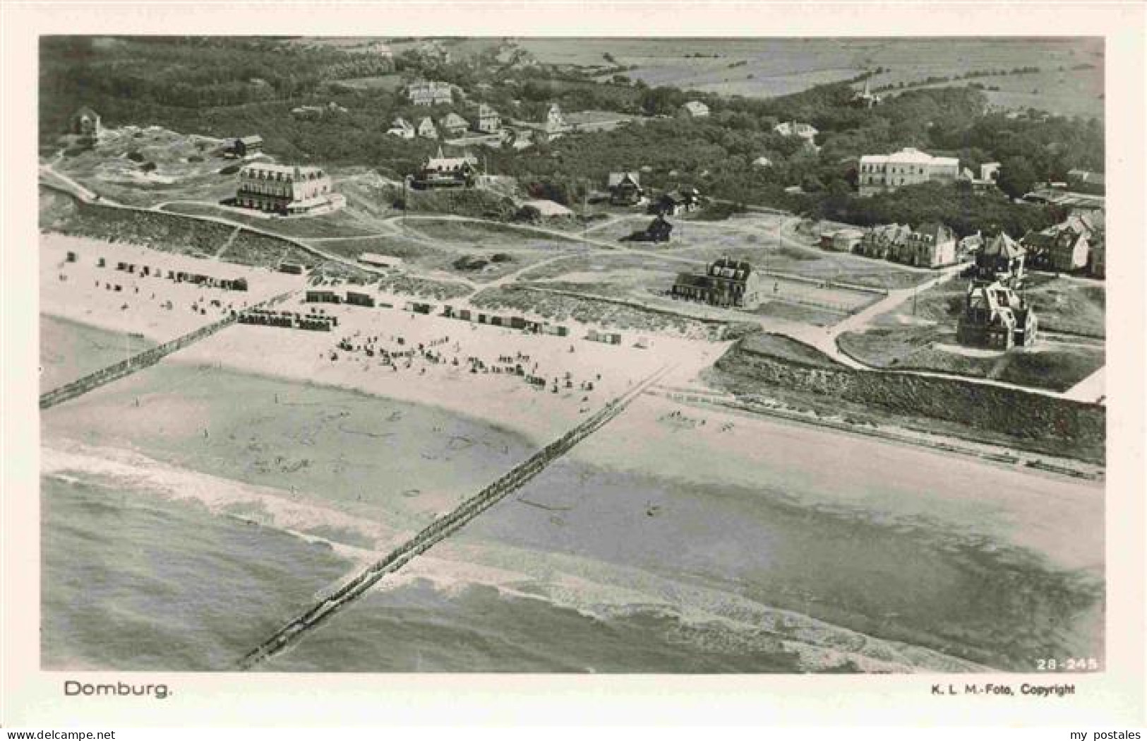 Domburg Zeeland NL Fliegeraufnahme