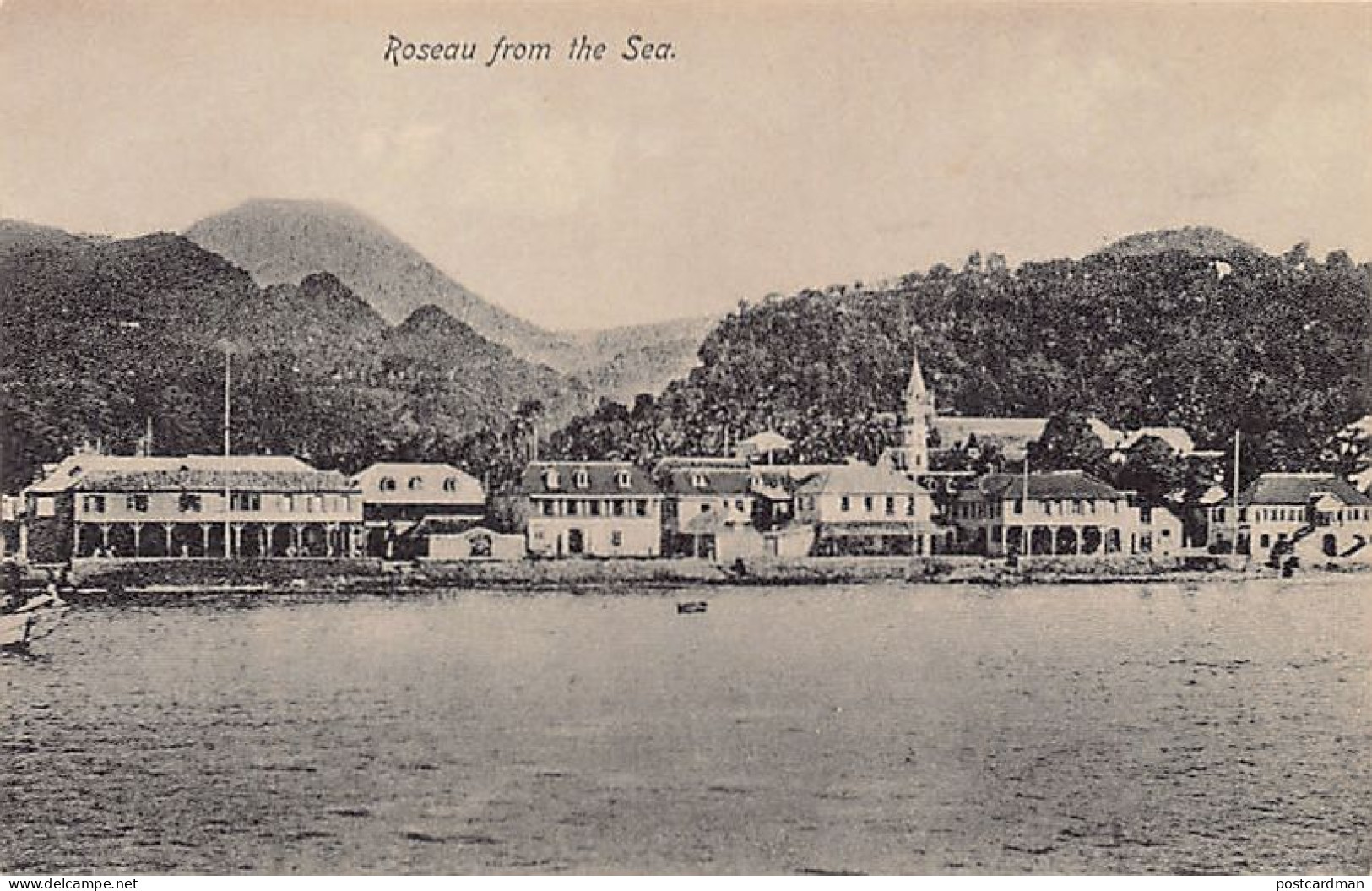 Dominica - Roseau from the Sea - Publ. unknown