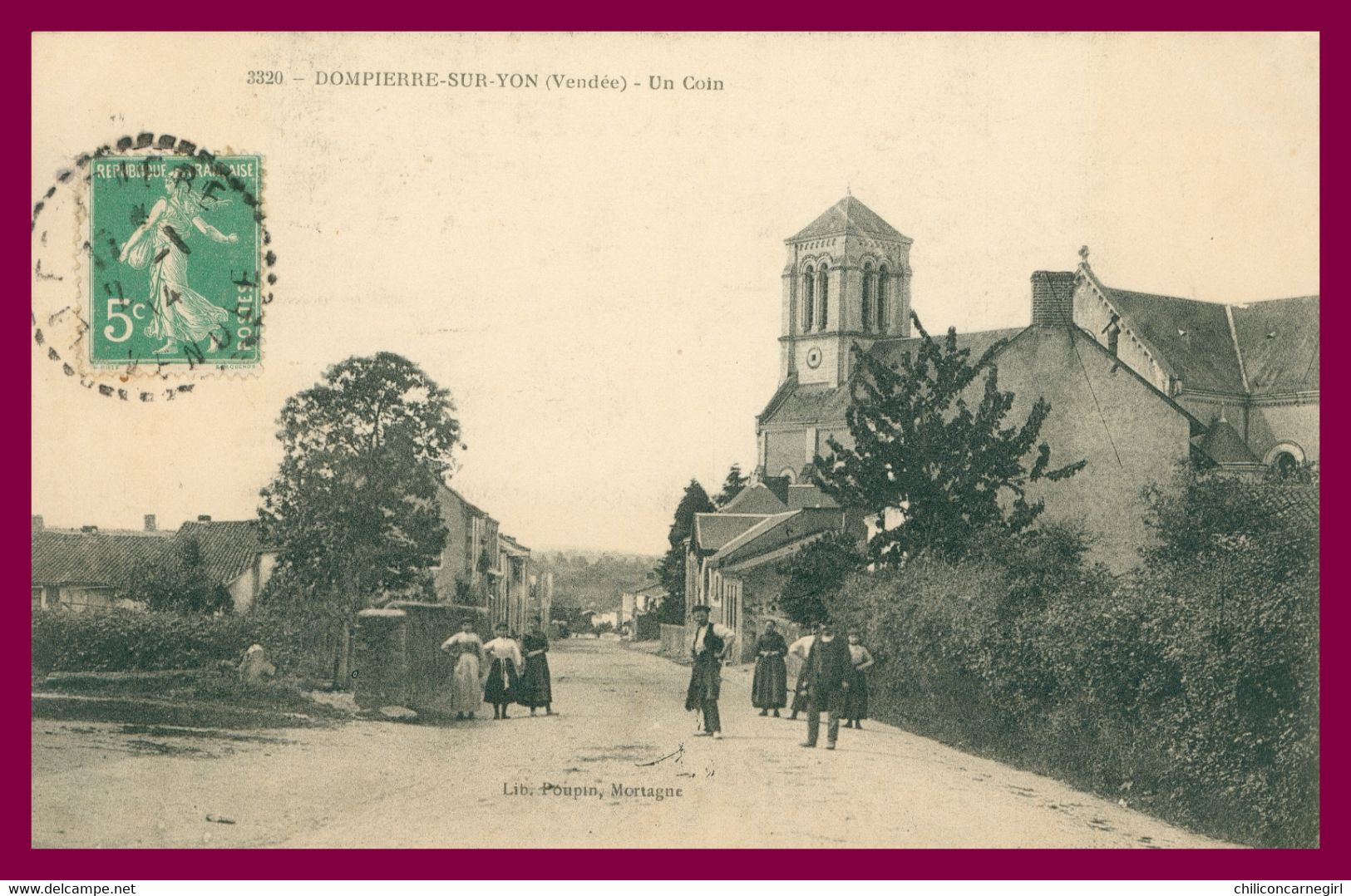 DOMPIERRE SUR YON - Un Coin - Animée - Edit. POUPIN - 1914