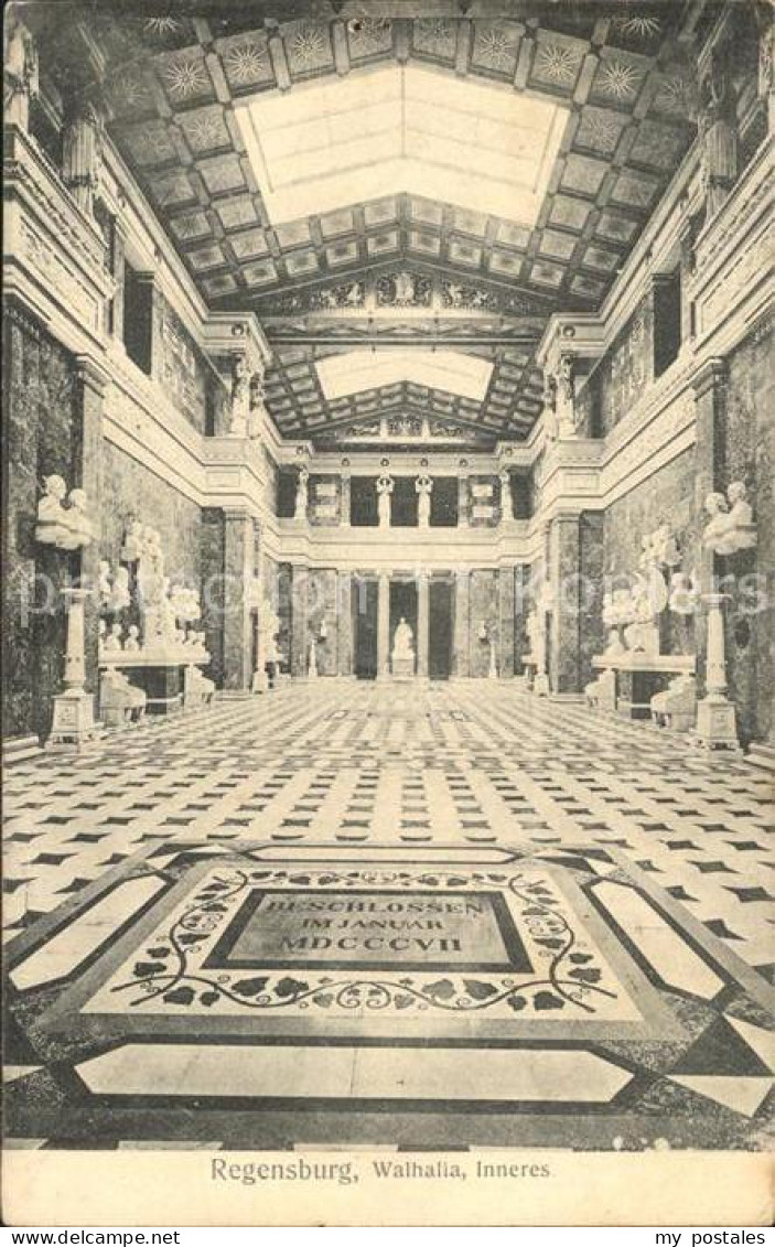 Donaustauf Walhalla Gedenkstaette Inneres Buesten Statuen