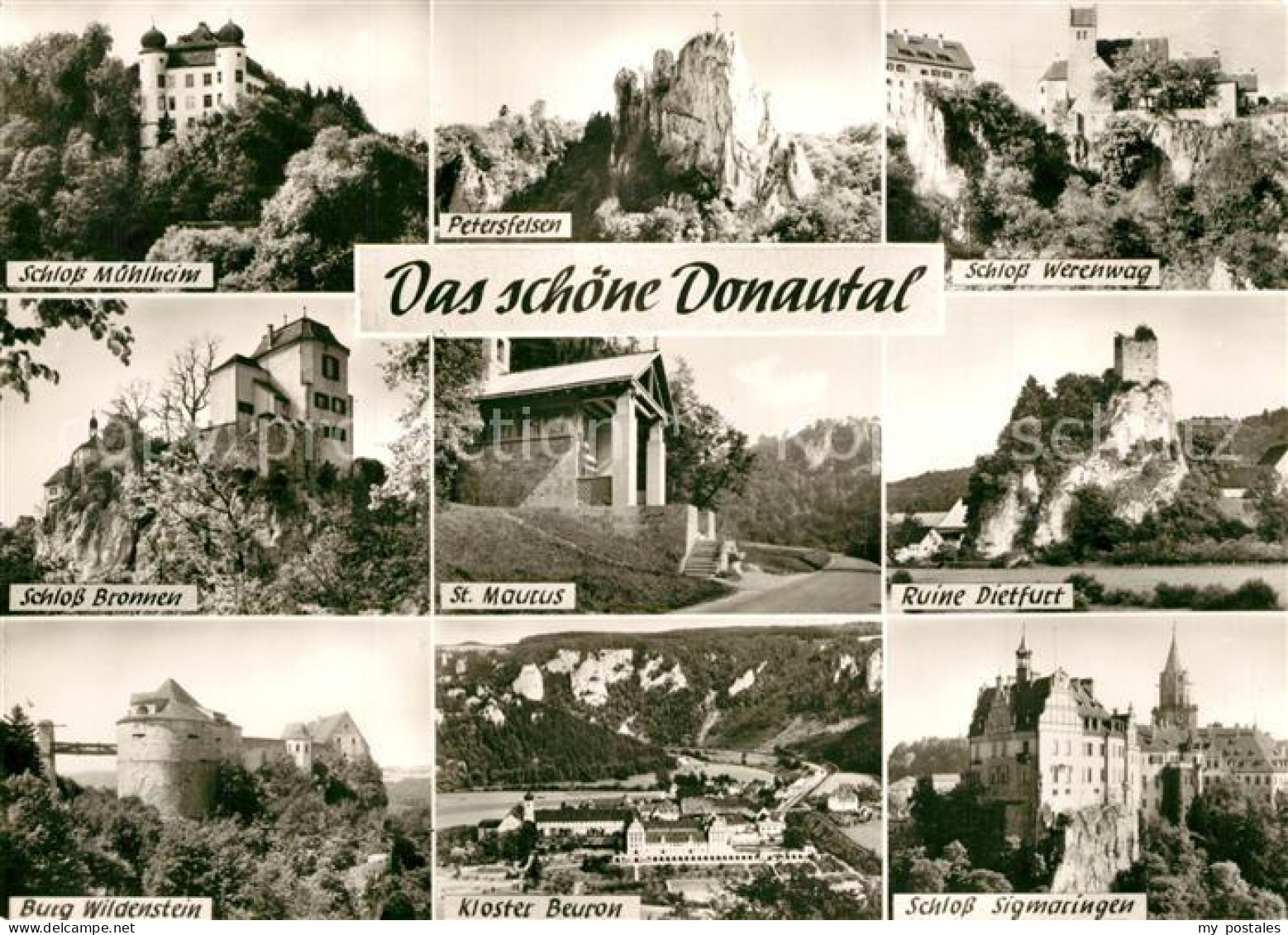 Donautal Schlosser Muehlheim Werenwag Bronnen Siegmaringen Burg-Wildenstein Klos